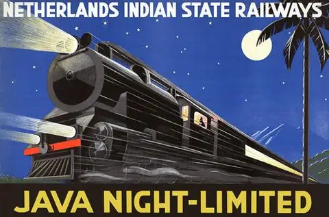 Java Night Limited Tour пейзаж Постер для путешествий винтажная Ретро Картина на холсте