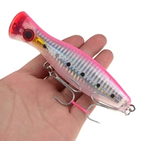 best 12cm 40g hard lure big popper lure 8 colors top water fishing lures popper lure crankbait minnow swimming crank baits pesca