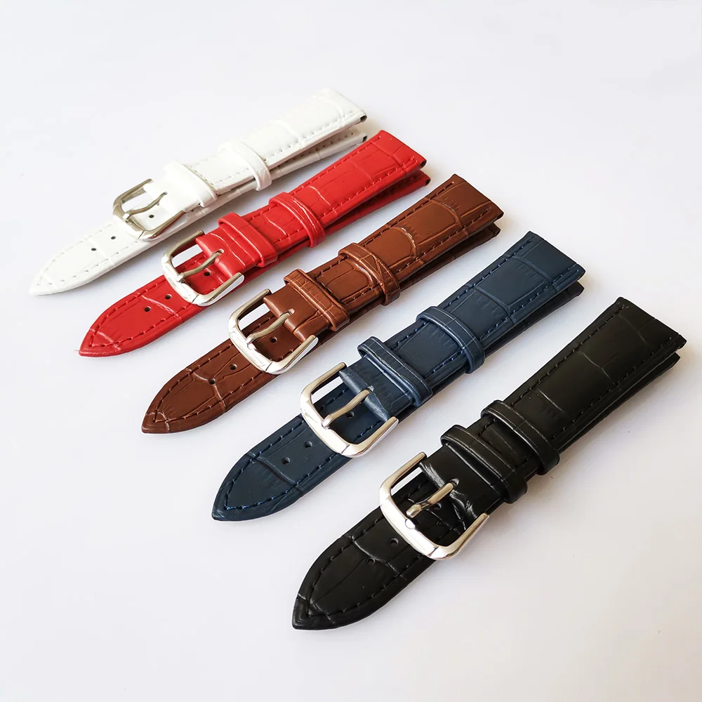 

Универсальный кожаный ремешок для часов с пряжкой, ремешок для часов 12/14/16/18/19/20/21/22/24 мм, сменный ремешок для браслета