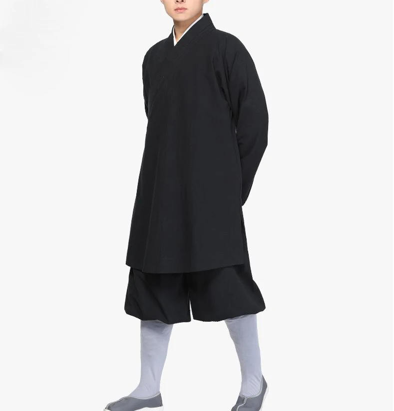 Унисекс полный хлопок буддийский шаолин одежда монахов дзен буддизм платье