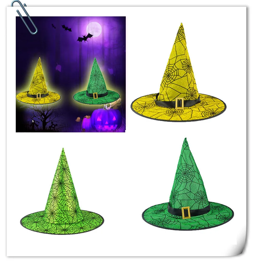 Лидер продаж шляпы ведьмы маскарадная лента Шляпа Волшебника головные уборы для
