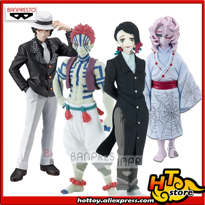 SALE0a 100% Оригинальные фигурки Banpresto Oni no совместимы с коллекцией-Muzan Kibutsuji Rui Enmu Akaza от