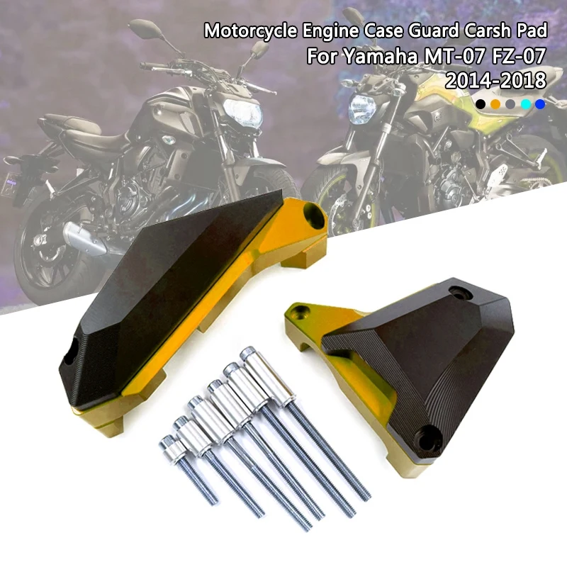 

Motorcycle Engine Slider Protection Cover Anti-Drop Block for Yamaha MT07 FZ07 2014-2017