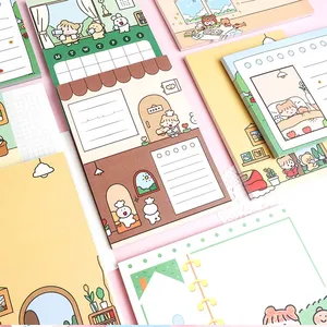 Милый корейский стиль для маленьких девочек мультфильм Memo Pad To Do List Memo лист Портативный мини-блокнот еженедельник канцелярские принадлежности подарок