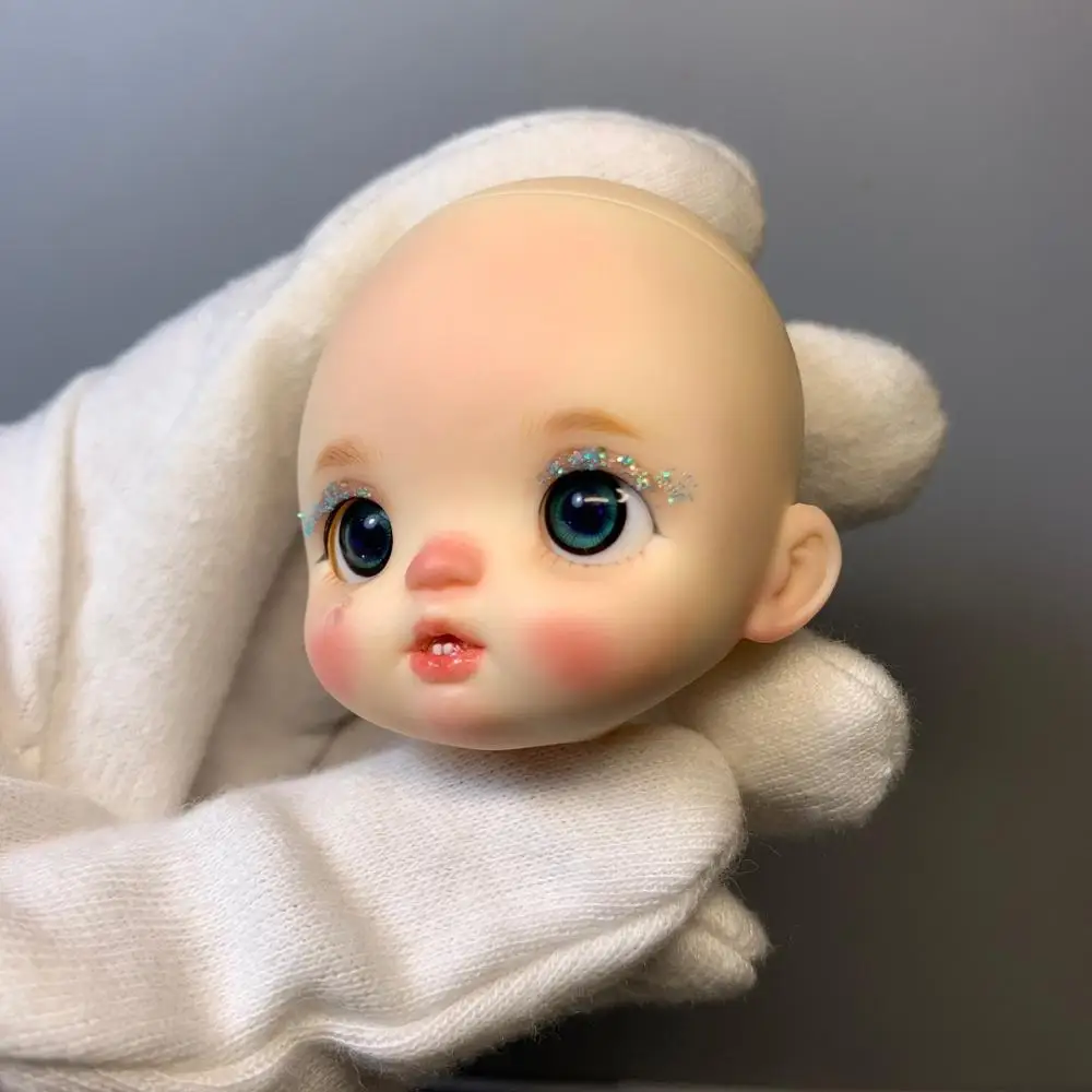 Obitsu OB11 Кукольная голова с макияжем глазами 1/8 BJD может быть открыта k003 | Игрушки и