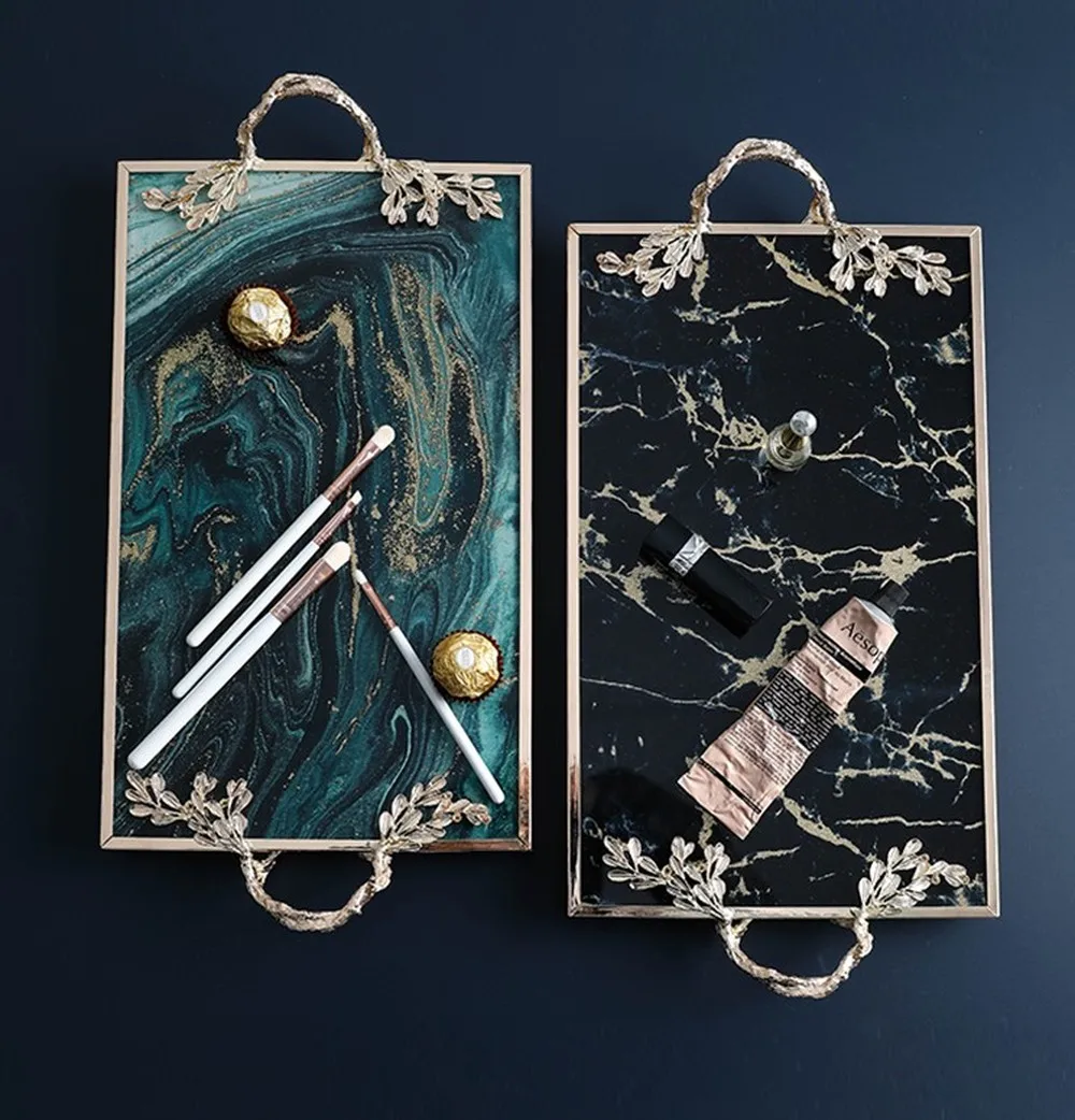 Светильник класса люкс Творческий позолоченный Стекло с органайзером лоток для