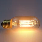 Электрическая лампочка эдисона светильник лампочка E27 AC220-240v 40W кафе светильник ing украшения T45 прямой провод DIY нити Винтаж Edison лампа ретро светильник