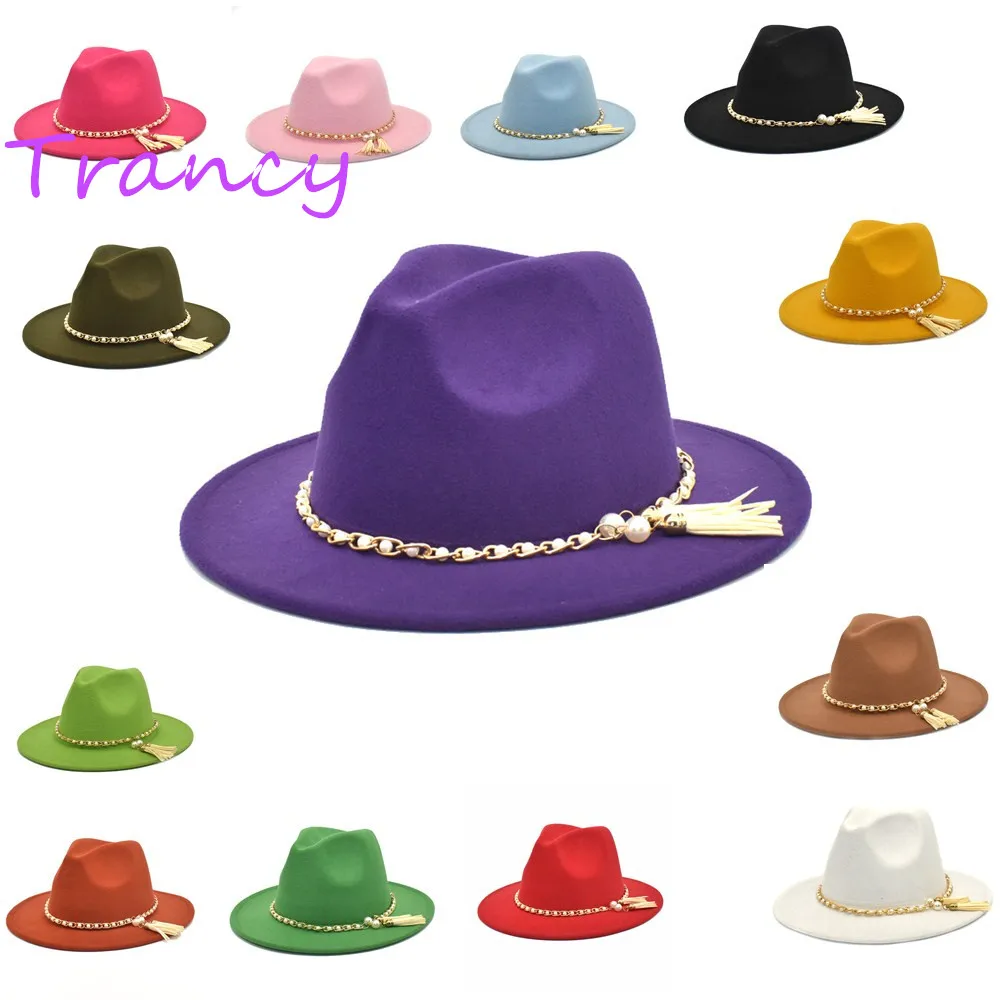 

Lavenderfedoras red wide brim Panama felt hat for women jazz hat church top cap british women fedoras hats for men шляпа женская