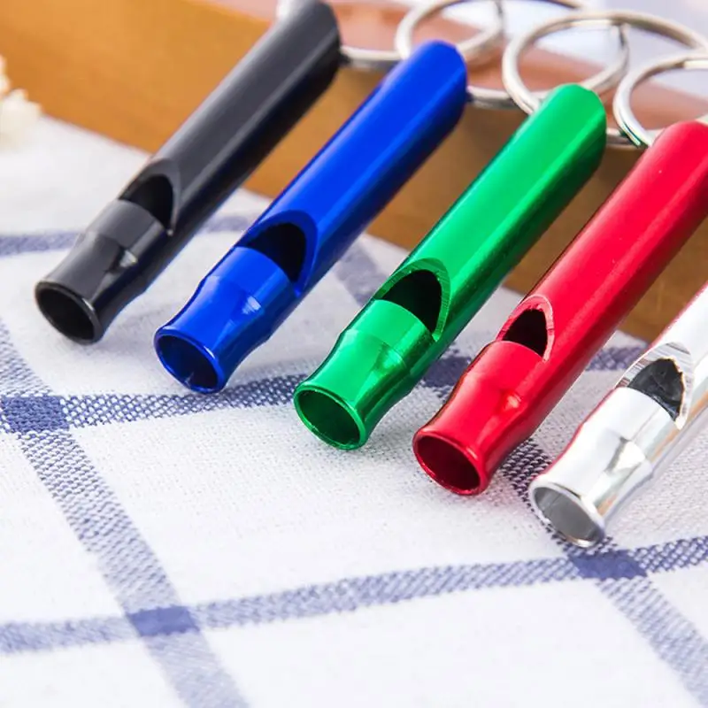 1PCS Whistles Training Whistle Multifunctional Aluminum Emergency Survival Keychain for Outdoor Camping Hiking TSLM1 | Спорт и
