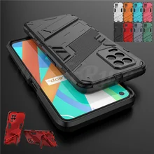 Case For OPPO Realme 8 5G Cover For Realme 8 5G Capas Punk Style PC Kickstand Back Holder Cover For Realme 7 8 Pro GT Neo Fundas