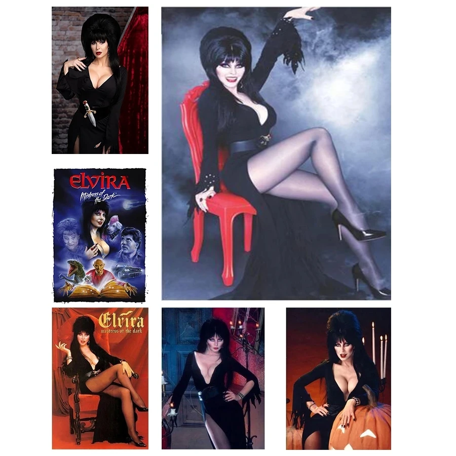 

Oil Painting By Numbers Elvira Mistress of the Dark Drawing Paints For Adults Picture Coloring By Number Decoration Art Gift