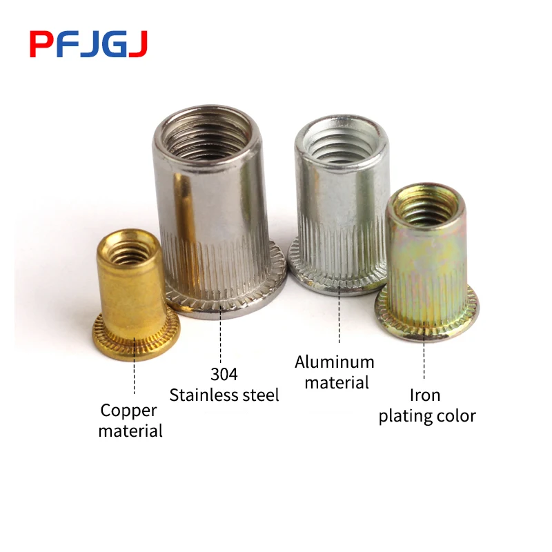 Медная клепальная гайка Peng Fa плоская головка медная полоса kurl вертикальная