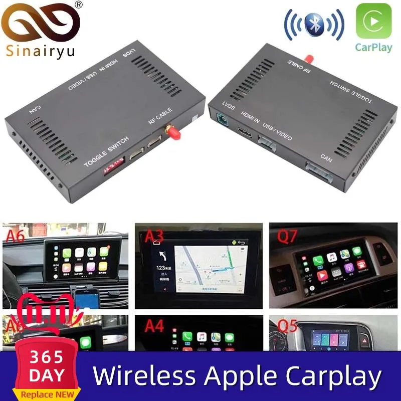 IOS автомобиль Apple Airplay Android авто беспроводной CarPlay коробка для Audi A3 A4 A5 A6 Q3 Q5 Q7 экран обновление MMI система