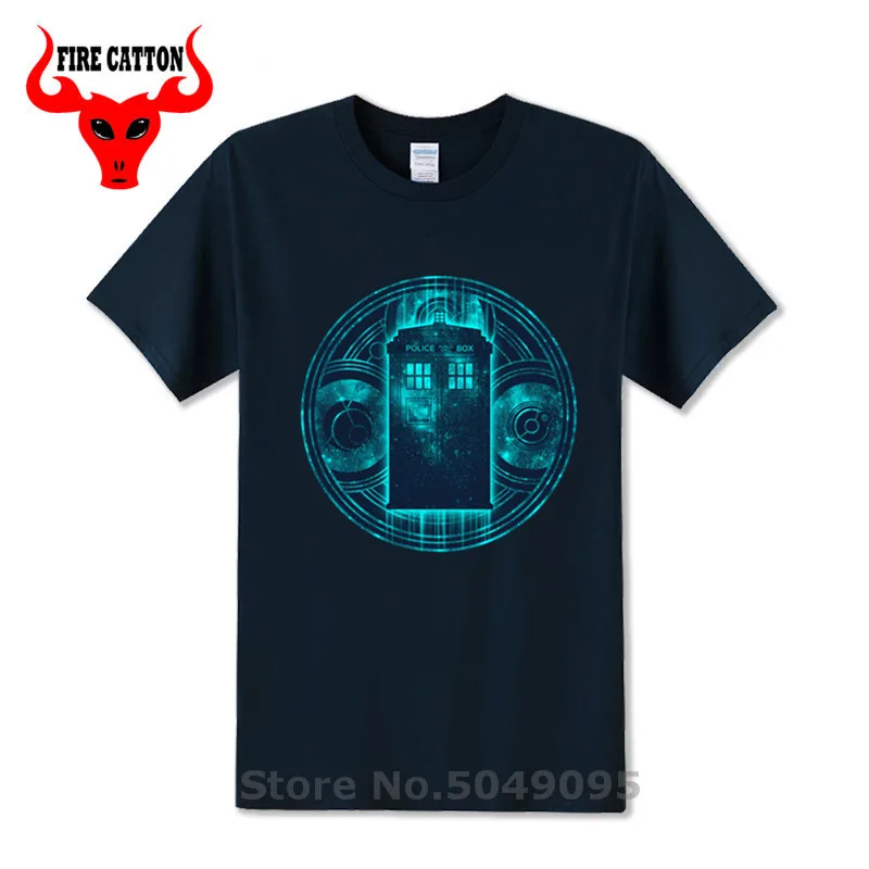 Всюду и в любом месте футболка 11th doctor Doctor Who time travel TV show science fiction DR sci fi Tops Tee|Мужские