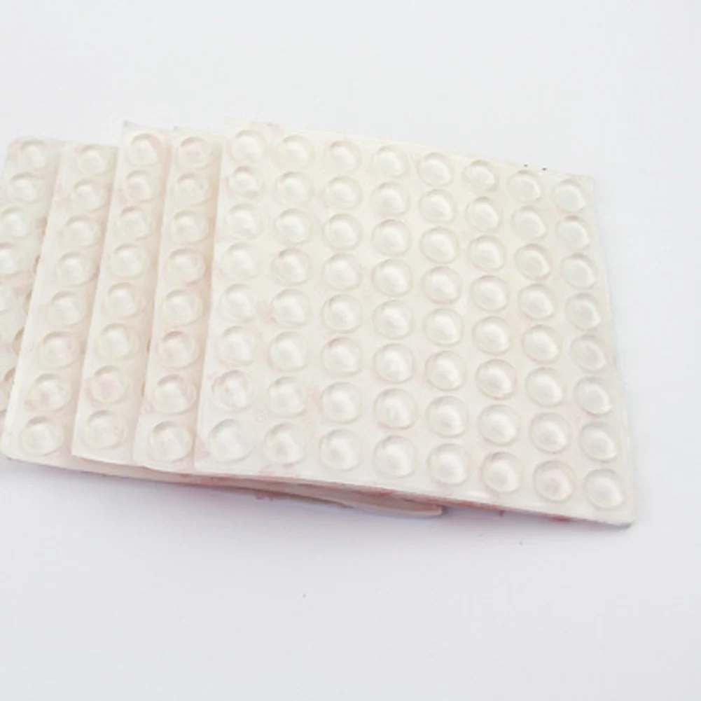 

64Pcs/sheet Silicone Transparent Buffer Pads Self-adhesive Collision Cushion Furniture Cabinets Door Bumper Cushions JS2