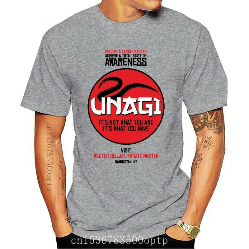 

Дизайнерская мужская серая футболка Unagi Karate Master, хлопковая футболка, новинка 2021 года