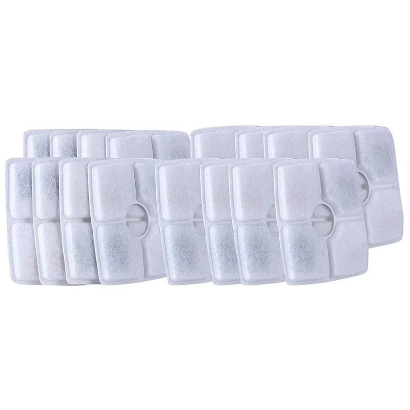 

16Pcs Cat Dog Pet Water Dispenser Filter 4 Filter Elements Suitable For Square Water Dispenser