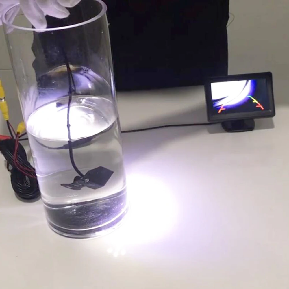 Автомобильная камера заднего вида Hippcron водонепроницаемая с 8 светодиодный