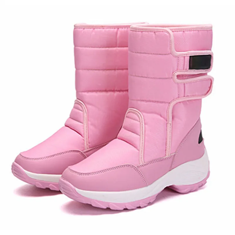 2019 Winter Fashion women shoes Breathable Thick bottom warm fur Mid-Calf Wedge waterproof Shoes plus size zapatos de mujer | Обувь