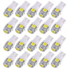 20Pcs W5W 5-5050 SMD Car T10 LED 194 168 Wedge Replacement Instrument Panel Lamp White Blue Bulbs for Clearance Lights 12v