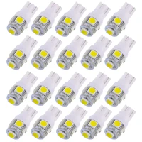 20pcs w5w 5 5050 smd car t10 led 194 168 wedge replacement instrument panel lamp white blue bulbs for clearance lights 12v