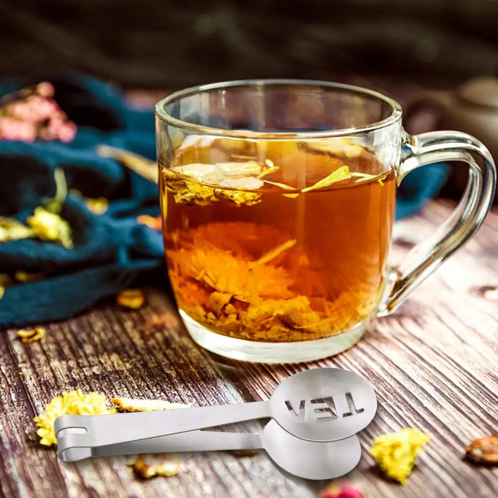 Многоразовые полые щипцы для чайных пакетиков ложка из нержавеющей стали