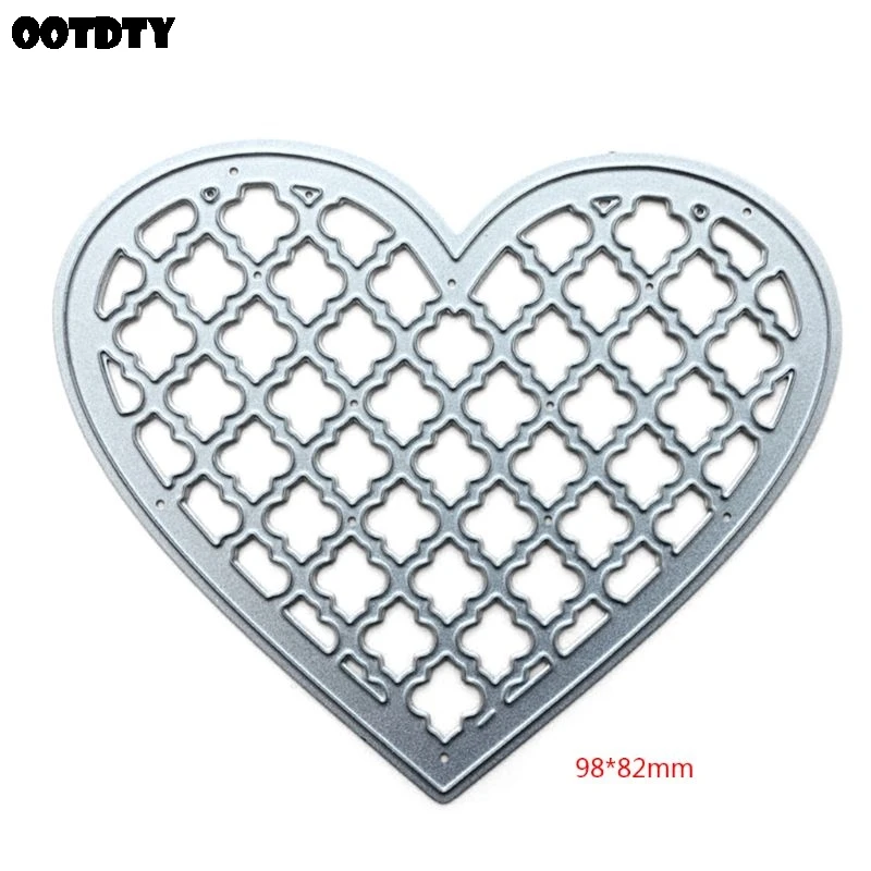 

Hollow Heart Metal Cutting Dies Stencil Scrapbooking DIY Album Stamp Paper Cards Embossing Decor Craft Art New Dies for 2020