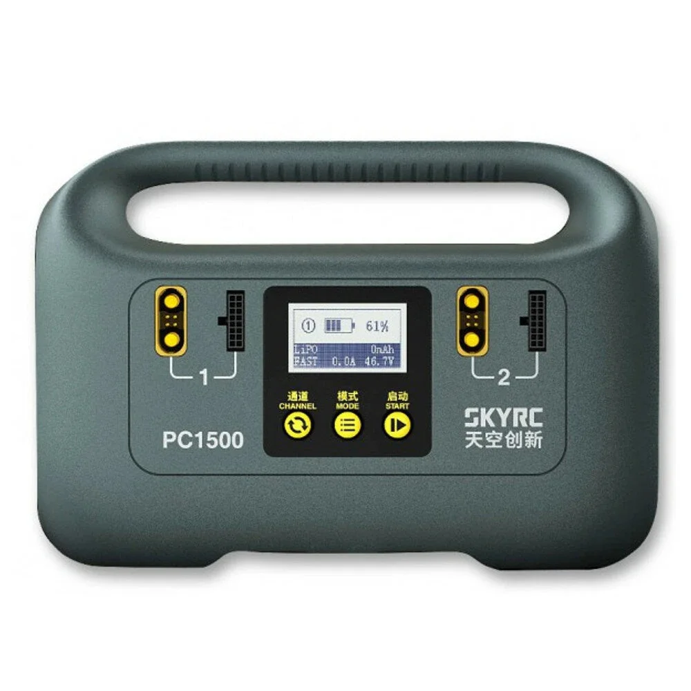 

SKYRC PC1500 25A 12/14S LiPo/LiHV 1500W Fast AC CAN Battery Charge LCD Portable Power Station for RC Drones Outdoor Camping Emer