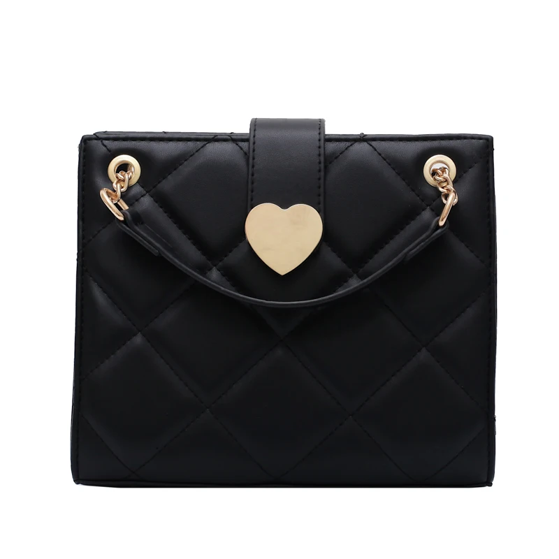 

Elegant Female Lattice Tote bag 2020 Fashion New High-quality PU Leather Women's Designer Handbag Chain Shoulder Messenger Bag