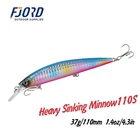 FJORD 110 мм 37 г Тяжелая Тонущая блесна Рыбная приманка вобблер приманка ходунки для морской воды длинное забрасывание Тонущая рыболовная приманка для Seabass