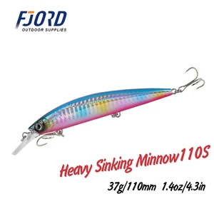 FJORD 110 мм 37 г Тяжелая Тонущая блесна Рыбная приманка вобблер приманка ходунки для морской воды длинное забрасывание Тонущая рыболовная приманка для Seabass