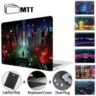 Чехол MTT для ноутбука Macbook Air Pro, неоновый чехол для ноутбука 13 14 15 16 11 12 дюймов с сенсорной панелью Retina, A1466 A1706 A2159 A2179 A2442