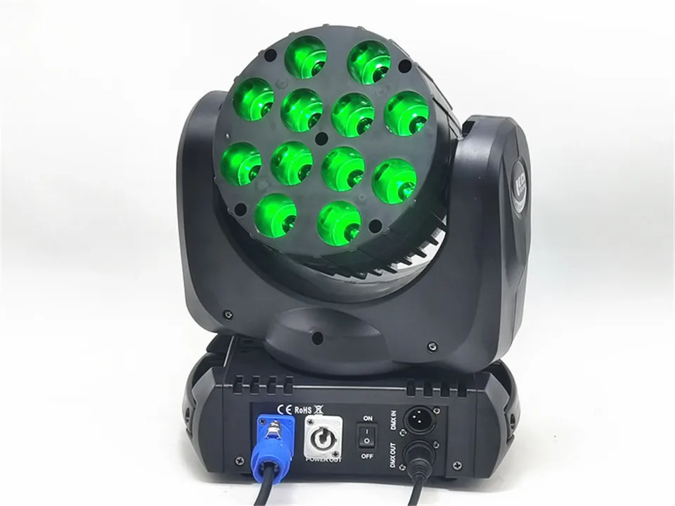 Testa mobile A светодиодный 12x12 w rgbw 4 в 1 цвет с avanzate 9/16 canali dmx dj della Дискотека вечеринки