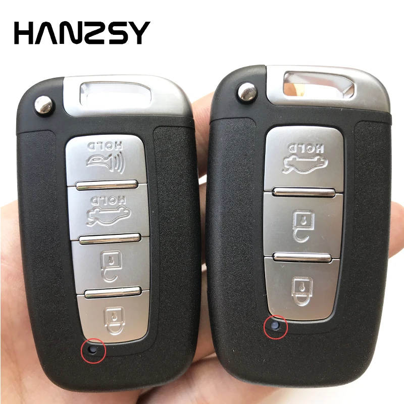 3/4 Button Smart key Case For KIA Forte Sportage K2 K5 For Hyundai Genesis Coupe Sonata ix35 Replacement Car key Fob shell cover