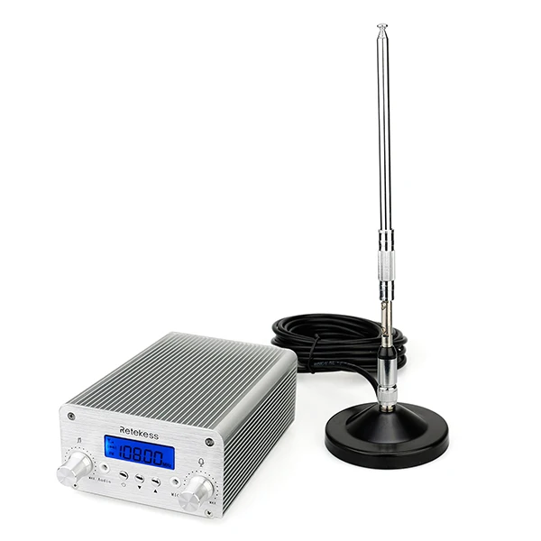 RETEKESS TR502 5 Вт/15 Вт PLL FM передатчик стерео FM радио вещания передатчик станция для Конференции обучения на открытом воздухе Обучение