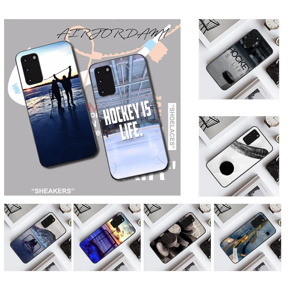 NBDRUICAI Хоккей с шайбой Новое поступление черный чехол для сотового телефона Samsung S20