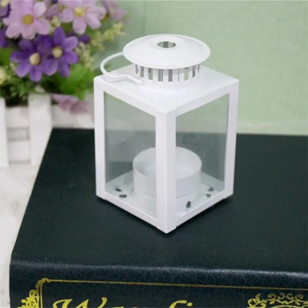 Candlestick Holder Рождественский подсвечник из кованого железа подвесной подсвечник стеклянный светильник лампа-подсвечник Крытый Свадебный домашний Декор подарок@ 25 - Цвет: Candlestick Holder