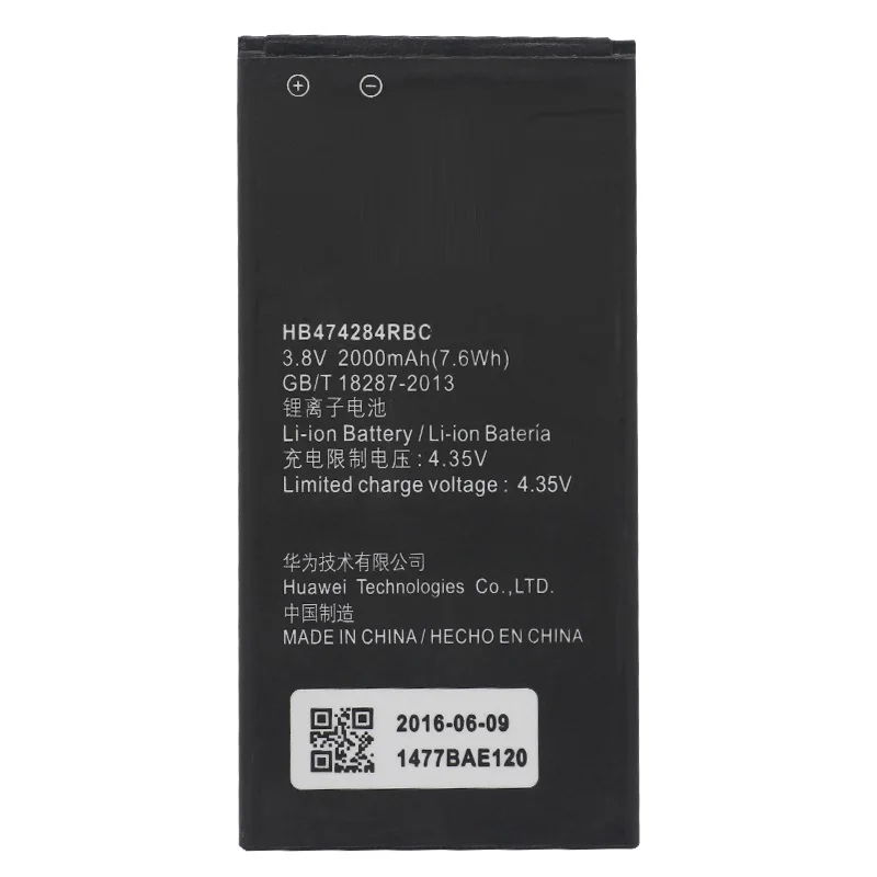 Замена аккумулятора телефона HB474284RBC для Huawei y550 y560 y625 y635 g521 g620 y5 C8816 honor 3c lite 2000