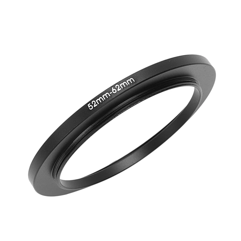 

Replacement 40.5mm-52mm Metal Filter Step Up Ring Adapter for Camera & 52mm-62mm 52mm to 62mm Black Step Up Ring Adapter