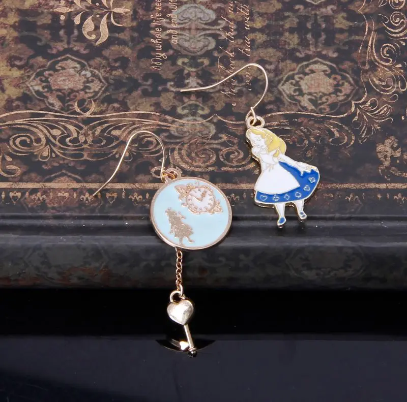 

Rabbit Clock Poker Party Cartoon Icon Earrings Stud Earrings