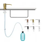 Дозатор для жидкого мыла, для кухонной раковины, АБС-пластик, встроенный насос для жидкости, лосьона, удлинительная трубка для ваннойкухни