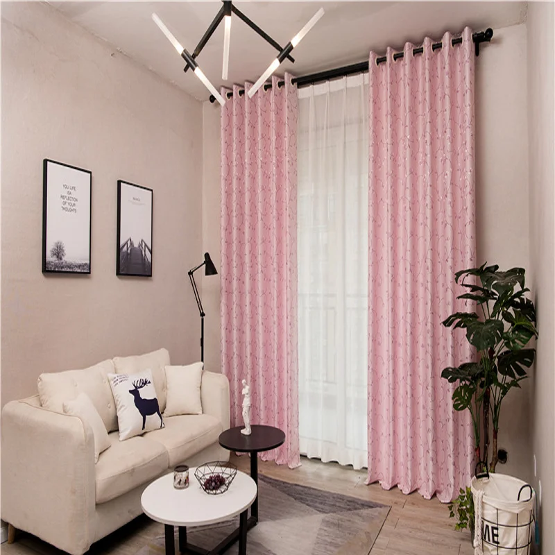 

Fashion Simple Jacquard Blackout Curtains Modern Style Living Room Bedroom Balcony Curtains