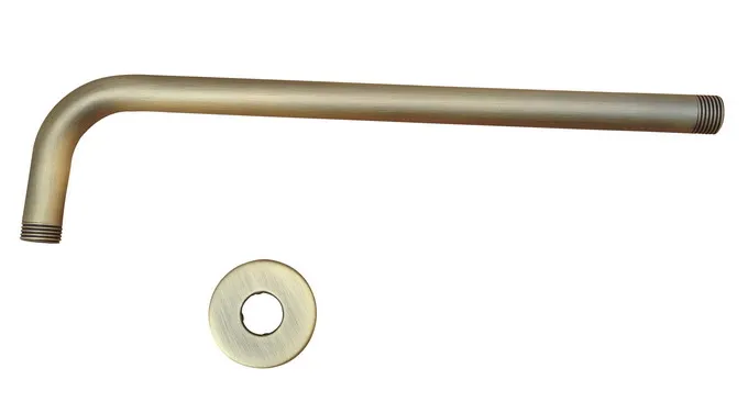 

Ретро Античная латунная насадка для душа трубка-удлинитель 12 дюймов длинная настенная крышка душевая ручка dsh104