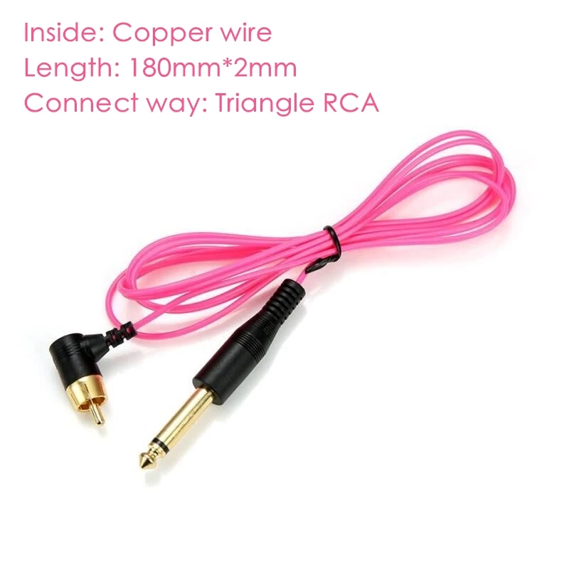 Шнур для тату-клипсы круглый силиконовый тонкий RCA гель тату ножная педаль