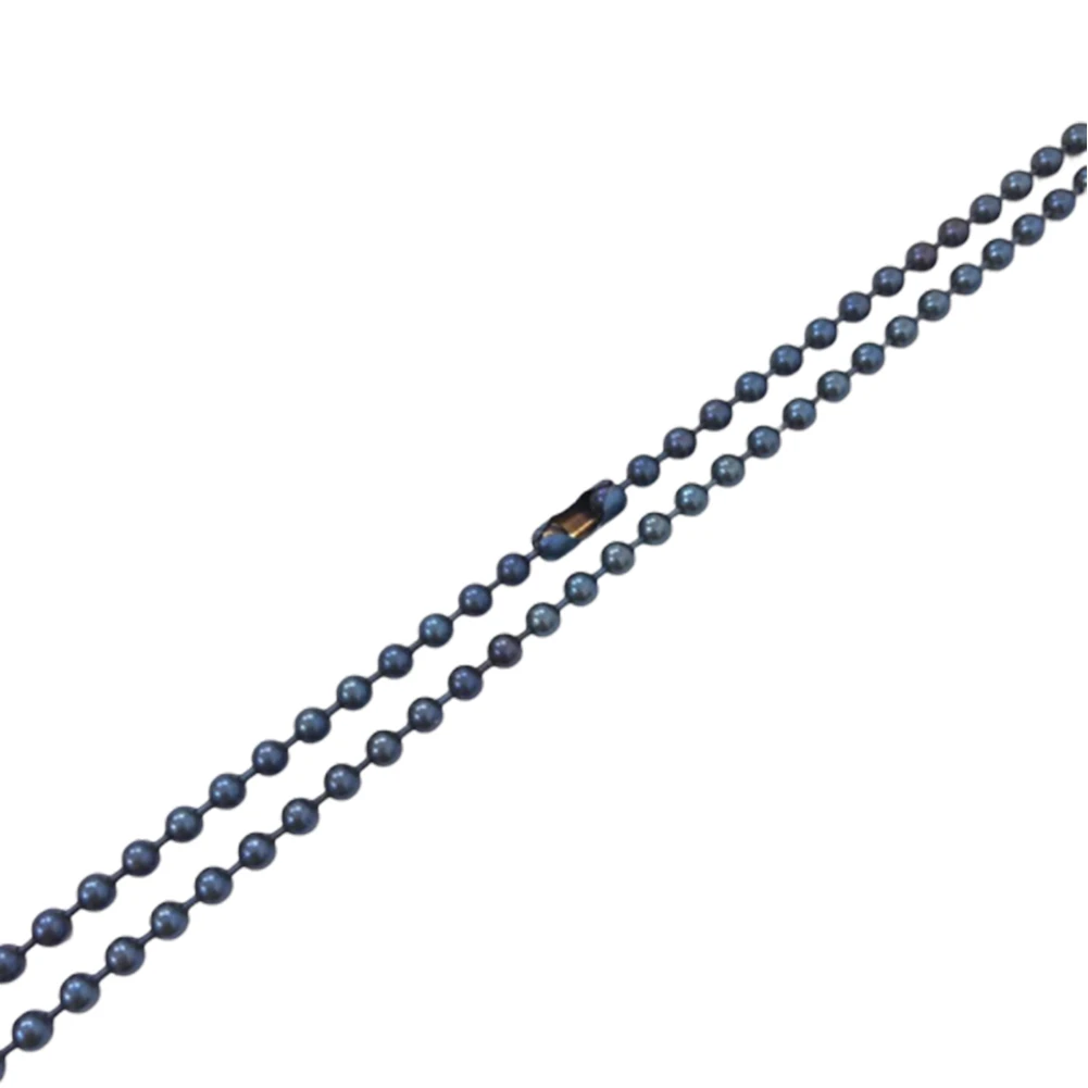 3 мм чистая титановая бусина цепь Сверхлегкий DIY ожерелье Rustproof мяч аксессуары