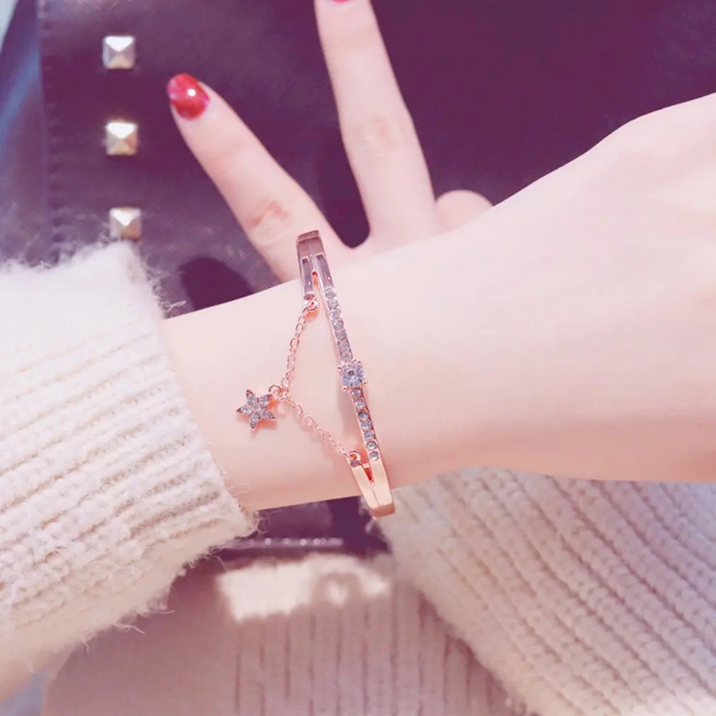 

montre dame 2020 Casual Women Watches Bracelet Set Starry Sky Ladies Bracelet Watch Leather Quartz Wrist Watch Clock