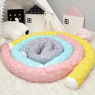 Счастливый Флейта детская кровать длинная подушка хлопок фланелевая Колыбель детские кроватки бамперы кроватные барьеры Детские бамперы для новорожденных кроватки бамперы