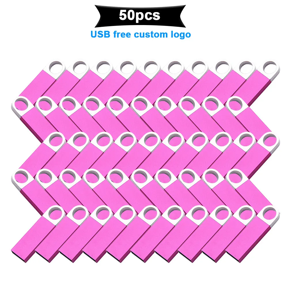 

50 шт./лот новые металлические USB 2,0 USB флеш-накопители 64 ГБ 32 ГБ 16 ГБ 8 ГБ 4 ГБ флеш-накопитель Пользовательский логотип Флешка карта памяти U дис...
