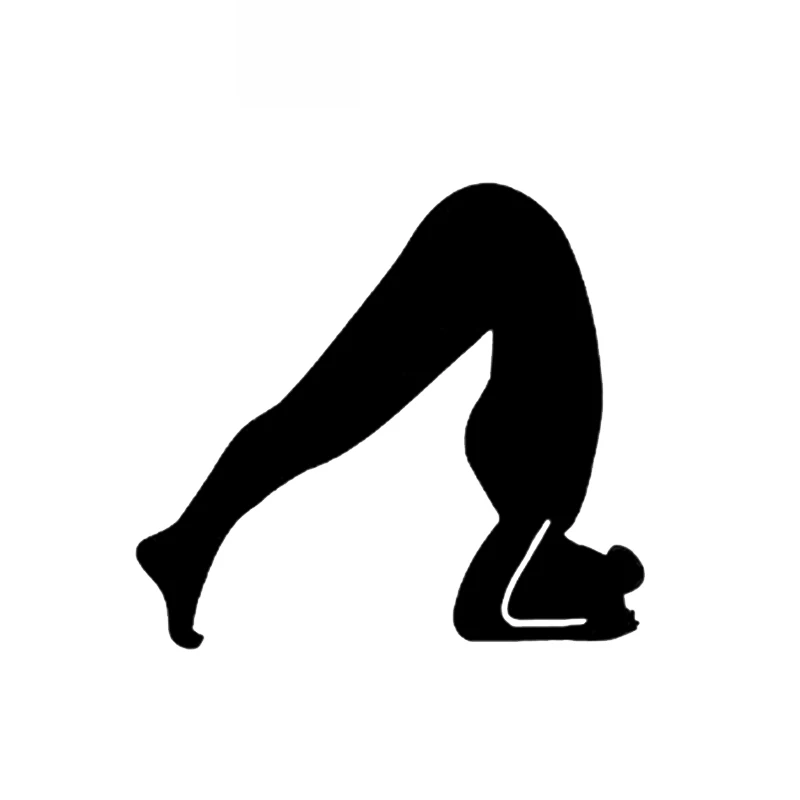 

Car Stickers Funny Fitness Yoga Decoration PVC Car Modeling Stickers Accessories Waterproof Sunscreen Black/white,12cm*11cm