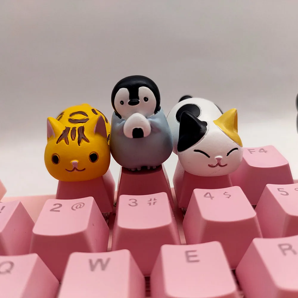 

1PC Cute Cat Anime Keycaps Mechanical Keyboard Individuality Gaming Accessories For Cherry Mx Switch Custom Key Caps PBT Keycap